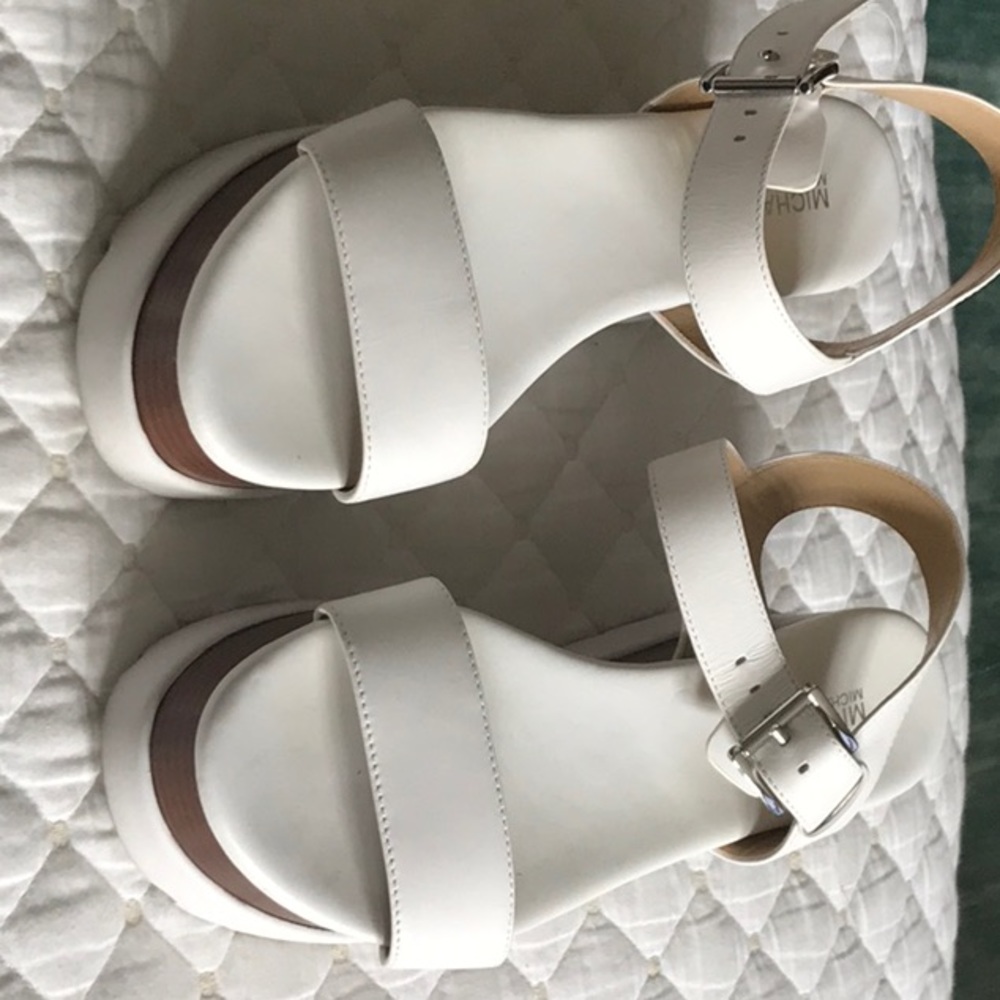 Michael Kors Marlon Leather Flatform Sandal